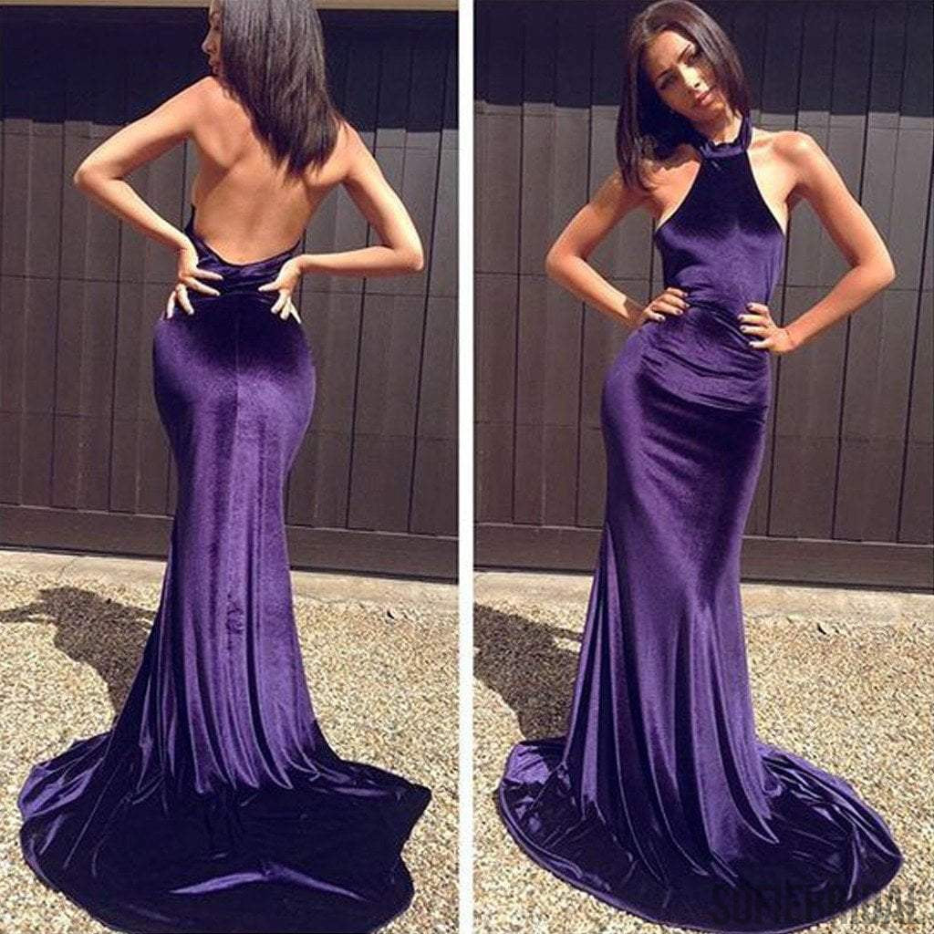 dark purple prom dresses